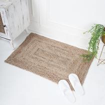 Tapete RAJRANG 76x122cm de Juta Natural Reversível Tapete RAJRANG 76x122cm de Juta Natural Reversível