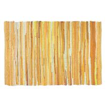 Tapete Ramanta Home 61x91 cm Algodão Mostarda Reversível