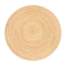 Tapete Ramanta Home Tecido à Mão em Juta Trançado 120 cm Redondo Natural