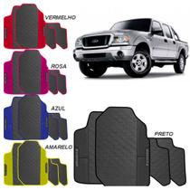 Tapete Ranger de 2004 a 2010 Amarelo Azul Preto Rosa Vermelho Jogo 4 Peças Emborrachado