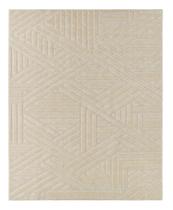 Tapete Realce Trama 3D Alto Relevo 200X250 Cm Creme Marfim