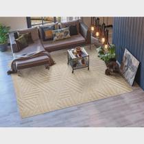 Tapete Realce Trama 3D Alto Relevo 200X250 Cm Creme Marfim