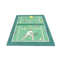 Tapete Realista De Quadra De Tênis 2D, Carpete Esportivo Para Sala De Jogos, Sala De Estar, Quarto, Tapete Realista De Quadra De Tênis 2D, Carpete Esportivo Para Sala De Jogos, Sala De Estar, Quarto,
