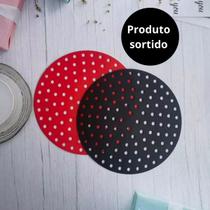 Tapete Redonda de Silicone Reutilizável para Air Fryer