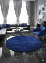 Tapete Redondo 1metro Felpudo Sala Quarto Corredor Varias Cor