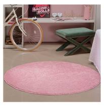 Tapete Redondo Antiderrapante 1,50 Classic OAS Rosa Bebe