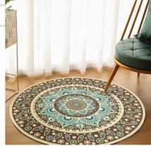 Tapete Redondo Belga 1,60M Base Antiderrapante Facil De Limpar Sem Pelo