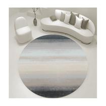 Tapete Redondo Carpete Estampado Pêlo Baixo Sala Quarto 1,60 Antiderrapante