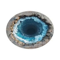 Tapete Redondo Com Efeito De Ilusão Óptica 3D Para Sala De Leitura, Presente Para Amantes De Livros