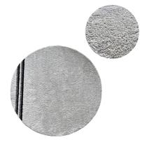 Tapete Redondo Decorativo Cor Cinza 1,5m Exclusivo Novidade Antiderrapante Tamanho Grande