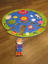 Tapete redondo fazenda