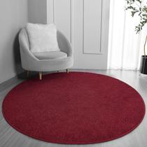 Tapete redondo FlyDoIt 122 cm Rosa Vermelha Memory Foam Soft