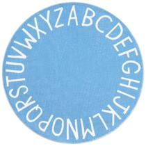 Tapete redondo infantil Topotdor 160 cm Blue Alphabet Play Mat