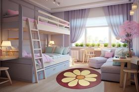 Tapete redondo Kids Madagascar Margarida 125cm