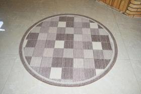 Tapete redondo Natural Look Tabuleiro-A 200 cm