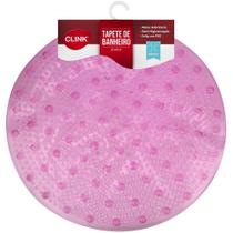 Tapete Redondo p/ Banheiro PVC 50cm - Cores Sortidas - Clink UNICA