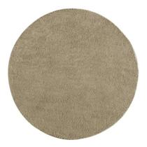 Tapete Redondo Para Sala Quarto Antiderrapante Shaggy Classic 1,00M Redondo Trigo Classic Oasis