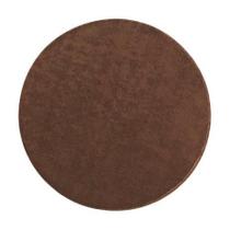 Tapete Redondo Sala Quarto Classic 100 X 100 Castor Marrrom
