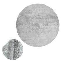 Tapete Redondo Shaggy Antiderrapante Para Sala Quarto Classic 1,50M Redondo Cinza Classic Oasis