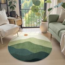 Tapete redondo Sungea Circle 90 cm, antiderrapante, lavável, verde Tapete redondo Sungea Circle 90 cm, antiderrapante, lavável, verde