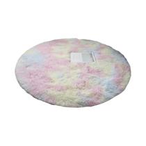 Tapete Redondo Ultra Macio E Fofo Branco Para Sala De Estar, Decoração De Casa, Quarto E Quarto