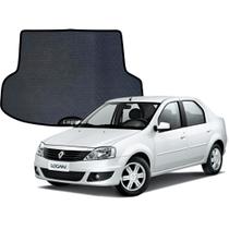Tapete renault logan 2007 a 2014 emborrachado para porta mala malas especifico do carro automotivo