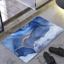 Tapete Retangular Banheiro Antiderrapante Absorve Macio Pisa Decoração Porta Banheiro Carpete