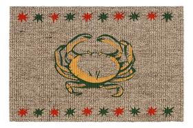 Tapete Retangular Bege 40x60 Cm Sisal Caranguejo