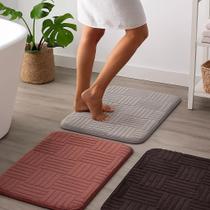 Tapete Retangular Decoração Enfeite Entrada Porta Presente Pisa Chão Boxe Casa Banheiro