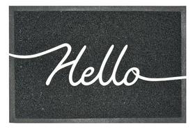 Tapete Retangular Preto 60x90 Cm Hello Tapete Retangular Preto 60x90 Cm Hello