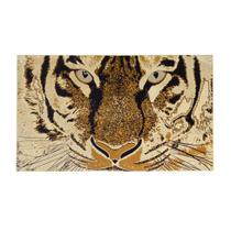 Tapete Retangular Veludo Marbella Epic Art Tigre Creme 148x200 cm