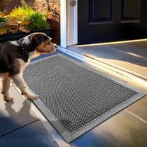 Tapete Rug Muddy Mat Meshy 43x76cm Secagem Rápida Cinza Tapete Rug Muddy Mat Meshy 43x76cm Secagem Rápida Cinza