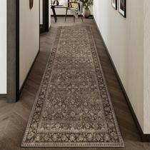 Tapete Runner HUGEAR Brown lavável à máquina 60x240cm, antiderrapante