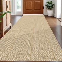 Tapete Runner IOHOUZE lavável de 90 x 240 cm, antiderrapante, com suporte de borracha