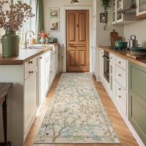 Tapete Runner Jinchan, 3 x 10 pés, bege, pássaros botânicos, pilha baixa Tapete Runner Jinchan, 3 x 10 pés, bege, pássaros botânicos, pilha baixa