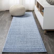 Tapete Runner JONATHAN Y Haze Solid Low-Pile Coastal Blue 2 m x 5 m