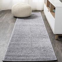 Tapete Runner JONATHAN Y Haze Solid Low-Pile Coastal Grey 2 m x 3 m