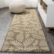 Tapete Runner JONATHAN Y Nevis Palm Frond para uso interno/externo 2x8