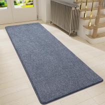 Tapete Runner Keeko Soft Memory Foam 2x6 azul para quarto