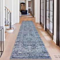 Tapete Runner KUTA Oriental Vintage Azul - 80x300cm