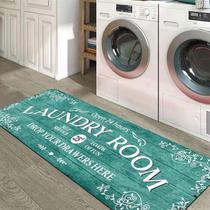 Tapete Runner Lahome Farmhouse Lavanderia 50x150cm Teal Tapete Runner Lahome Farmhouse Lavanderia 50x150cm Teal