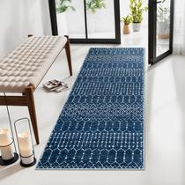 Tapete Runner Lahome Moroccan para corredor 60x120cm azul Tapete Runner Lahome Moroccan para corredor 60x120cm azul