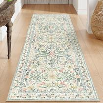 Tapete Runner Morebes lavável 60x180cm creme/multi vintage Boho Tapete Runner Morebes lavável 60x180cm creme/multi vintage Boho