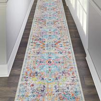 Tapete Runner Pauwer, lavável no corredor, 60x300cm, antiderrapante, cinza Tapete Runner Pauwer, lavável no corredor, 60x300cm, antiderrapante, cinza