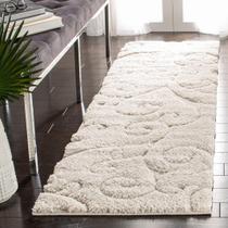 Tapete Runner Safavieh Florida Shag Collection Creme 70x210cm Tapete Runner Safavieh Florida Shag Collection Creme 70x210cm