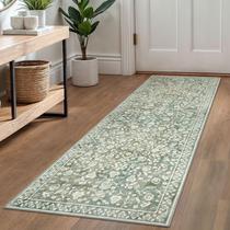 Tapete Runner SILOLOOM Vintage Lavável 60x180cm Verde Sálvia Bege Tapete Runner SILOLOOM Vintage Lavável 60x180cm Verde Sálvia Bege