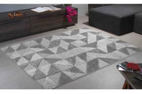 Tapete Sala 1,00 X 1,50 Jazz 100% Antiderrapante Alto E Baixo Relevo Ótimo Acabamento Oásis-DES-06-MINÉRIO