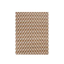 Tapete Sala 1,00Mx1,32M Antiderrapante Chevron Caramelo Cru