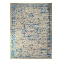 Tapete Sala 100X140 Cm Classico Oriental Reload Azul Claro