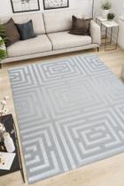 Tapete Sala 150x200 Chevron Cinza 399 Tapete Sala 150x200 Chevron Cinza 399